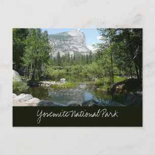 Carte Postale Vue du lac Miroir dans le parc national de Yosemit