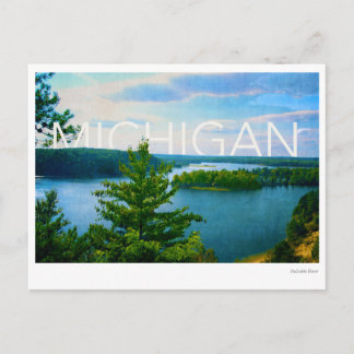 Carte Postale vue du michigan sur la rivière au sable