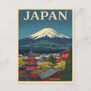 Carte Postale Vue du mont Fuji au Japon