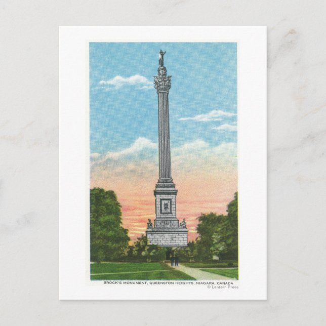 Carte Postale Vue du monument de Brock (Devant)