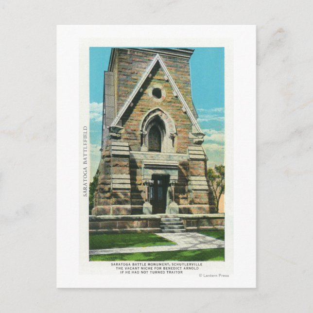 Carte Postale Vue du monument de la bataille de Saratoga (Devant)