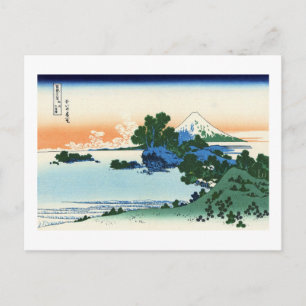 Carte Postale Vue du Mt.Fuji depuis Shichirigahama, Hokusai