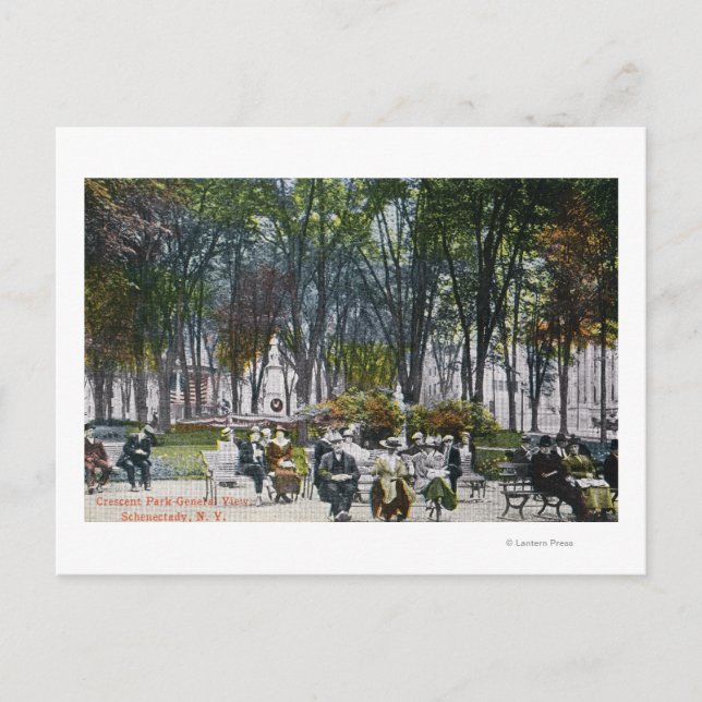 Carte Postale Vue du parc Crescent (Devant)