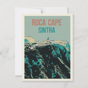 Carte Postale Vue du phare du cap Roca, Sintra Portugal