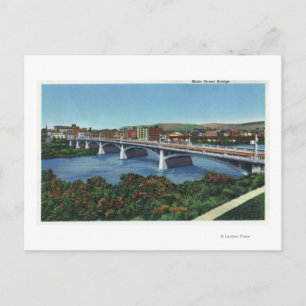 Carte Postale Vue du pont de la rue principale
