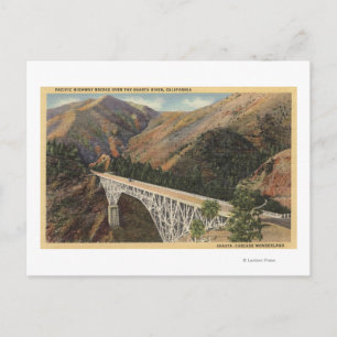 Carte Postale Vue du pont Pacific Hwy sur Shasta