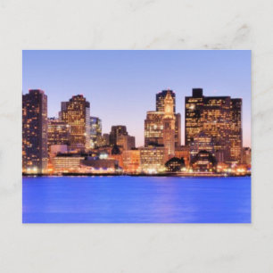 Carte Postale Vue du quartier financier du centre de Boston