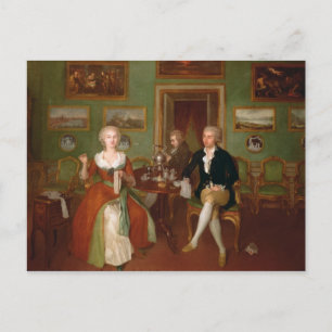 Carte Postale Vue du salon, 1780