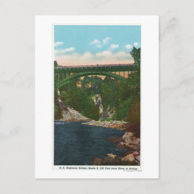 Carte Postale Vue du US Hwy Bridge, Route 9 (Devant)