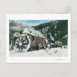 Carte Postale Vue d'un souffle de neige du Rotary dans les monta