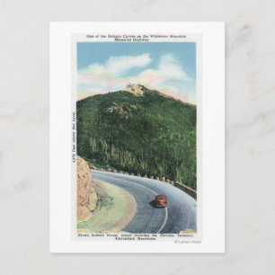 Carte Postale Vue d'une courbe de cheveu sur le chemin Memorial