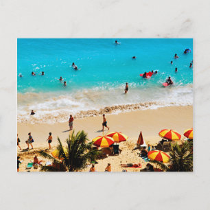 Carte Postale Vue Élevée Sur La Plage De Waikiki, Honolulu