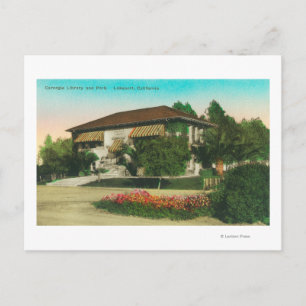 Carte Postale Vue extérieure de Carnegie LibraryLakeport, CA
