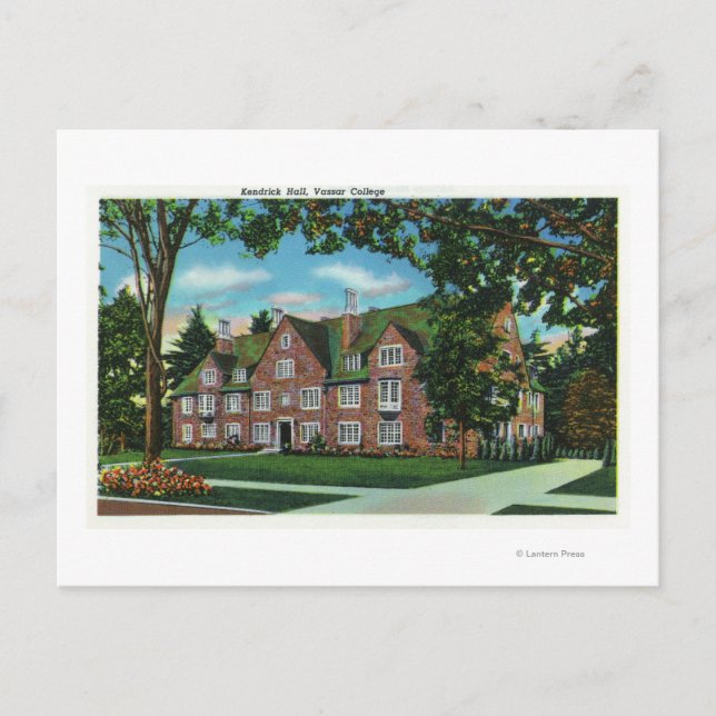 Carte Postale Vue extérieure de Kendrick Hall, Vassar College (Devant)