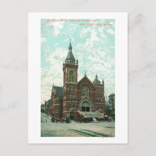 Carte Postale Vue extérieure de la cathédrale St. Mary's (Devant)