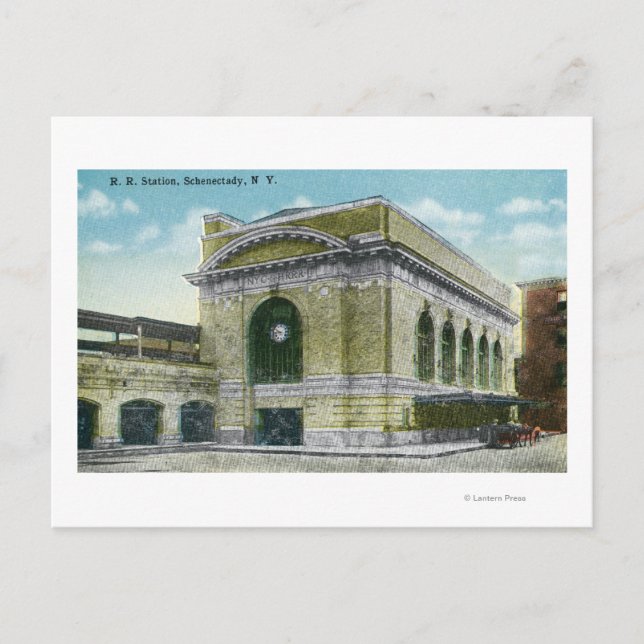 Carte Postale Vue extérieure de la gare 2 (Devant)