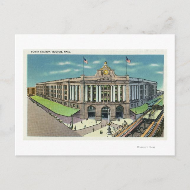 Carte Postale Vue extérieure de la gare Sud 2 (Devant)