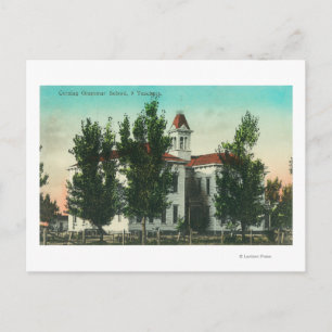 Carte Postale Vue extérieure de la Grammar SchoolCorning, CA