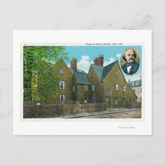 Carte Postale Vue extérieure de la maison des sept pignons # 2 (Devant)