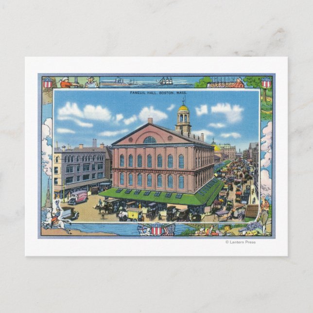 Carte Postale Vue extérieure de la salle de Faneuil n° 3 (Devant)