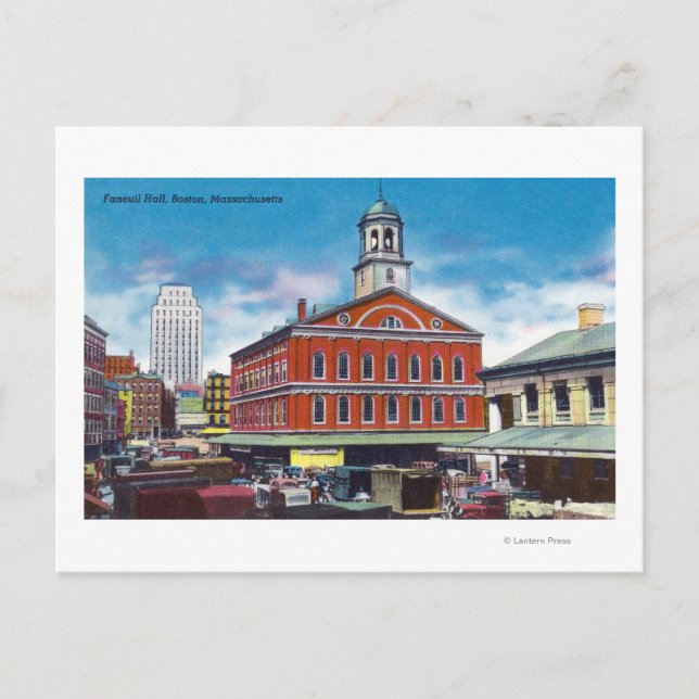 Carte Postale Vue extérieure de la salle Faneuil (Devant)