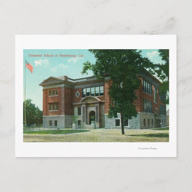 Carte Postale Vue extérieure de l'école de grammaire 3 (Devant)