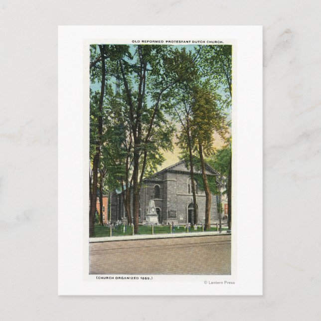 Carte Postale Vue extérieure de l'église protestante néerlandais (Devant)