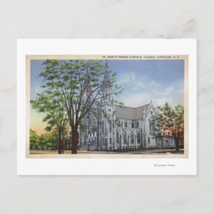 Carte Postale Vue extérieure de l'église Sainte-Marie