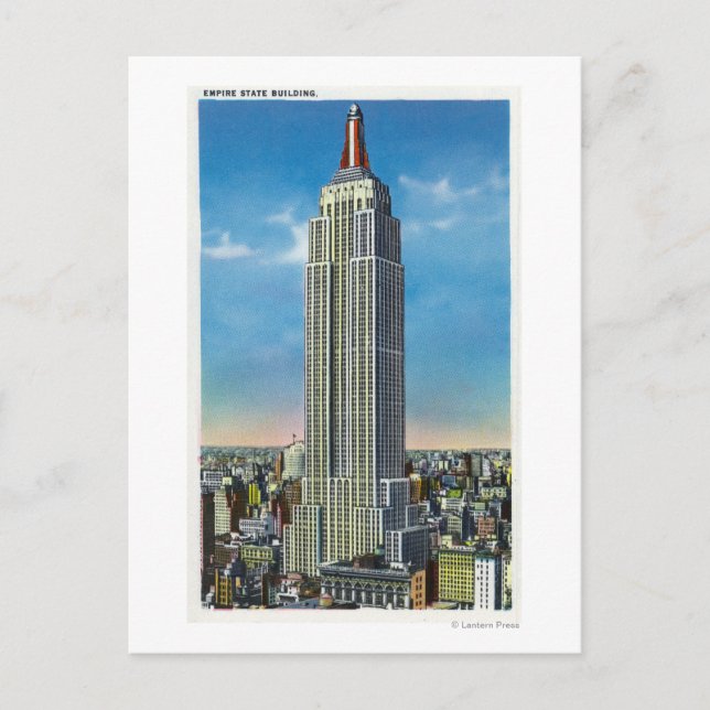 Carte Postale Vue extérieure de l'Empire State Bldg (Devant)