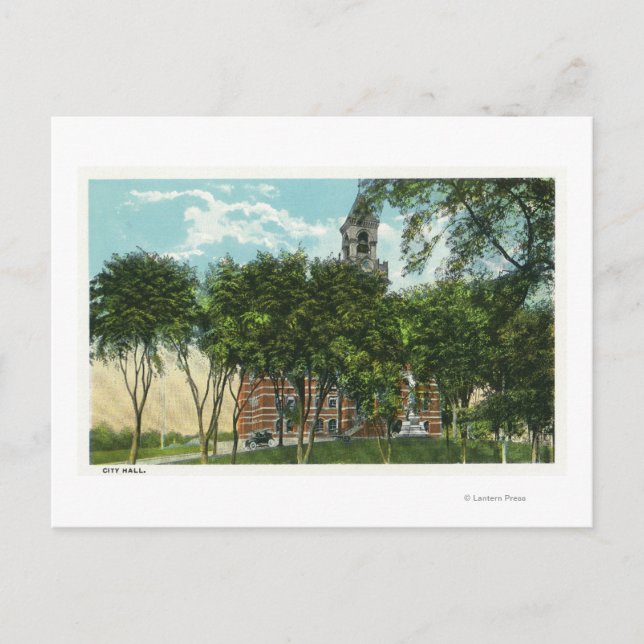 Carte Postale Vue extérieure de l'hôtel de ville 2 (Devant)