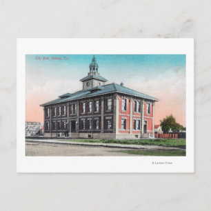 Carte Postale Vue extérieure de l'hôtel de ville Salinas, CA