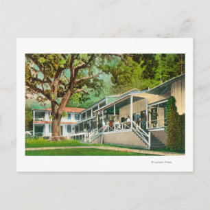 Carte Postale Vue extérieure de l'hôtel Geysers, clients Posin