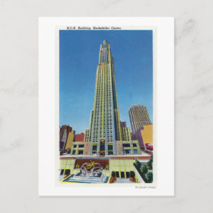 Carte Postale Vue extérieure de RCA Bldg, Rockefeller Center