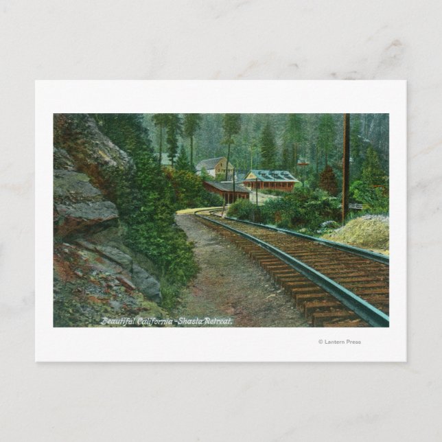 Carte Postale Vue extérieure de Shasta Retraite des rails (Devant)