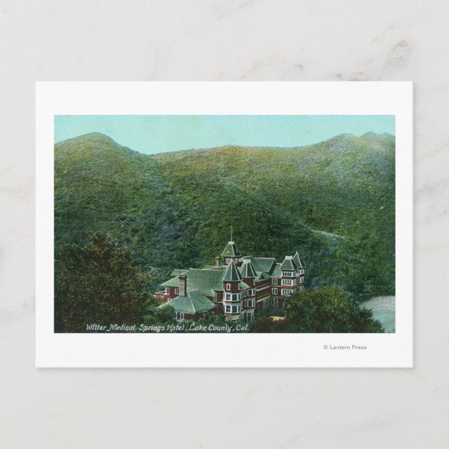 Carte Postale Vue extérieure de Witter Springs Hotel (Devant)