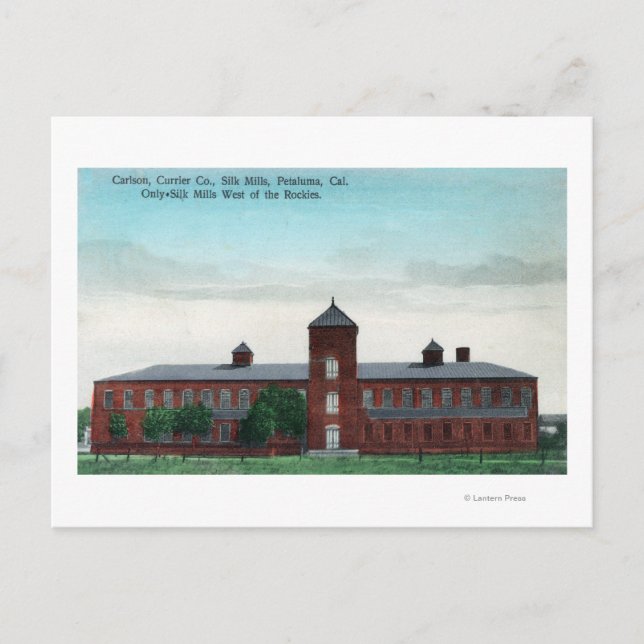 Carte Postale Vue extérieure des aciéries de soie Currier Co (Devant)
