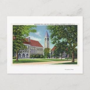 Carte Postale Vue extérieure du Boardman Hall et de la bibliothè