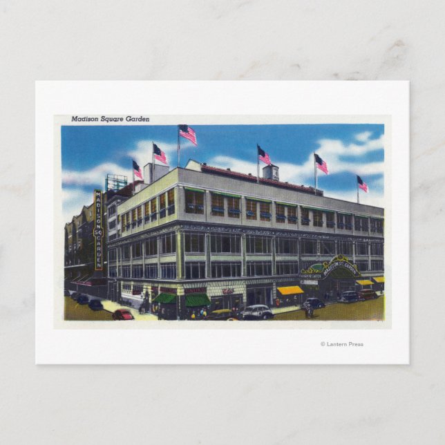 Carte Postale Vue extérieure du jardin Carré de Madison (Devant)