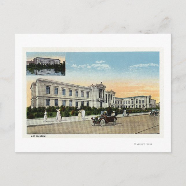 Carte Postale Vue extérieure du musée d'art # 2 (Devant)