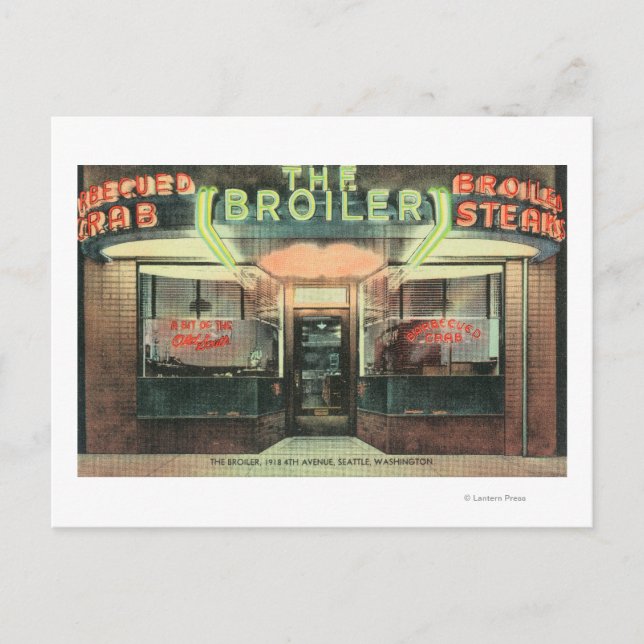 Carte Postale Vue extérieure du restaurant Broiler (Devant)