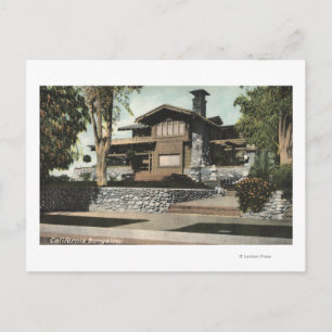 Carte Postale Vue extérieure d'un bungalow californien