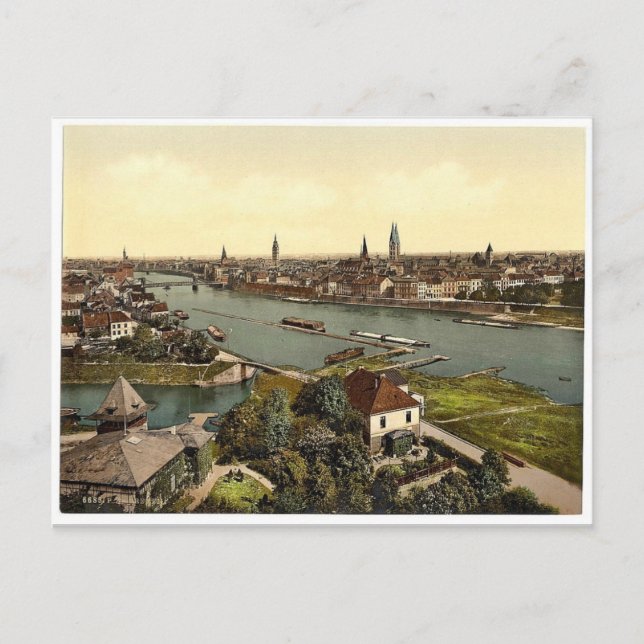 Carte Postale Vue générale, Brême, Allemagne classique Photochro (Devant)