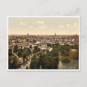 Carte Postale Vue générale, Brunswick (c.-à-d., Braunschweig), A