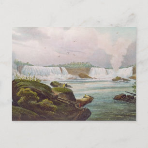 Carte Postale Vue générale des chutes du Niagara du côté canadie