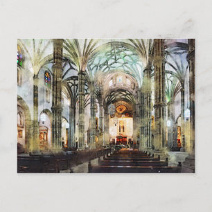 Carte Postale Vue intérieure de la cathédrale Santa Ana Las Palm