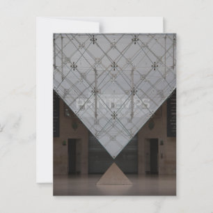 Carte Postale Vue intérieure de la pyramide inversée du Louvre