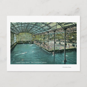 Carte Postale Vue intérieure sur les bains de métro intérieurs