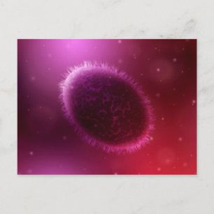 Carte Postale Vue Microscopique De Samllpox 1