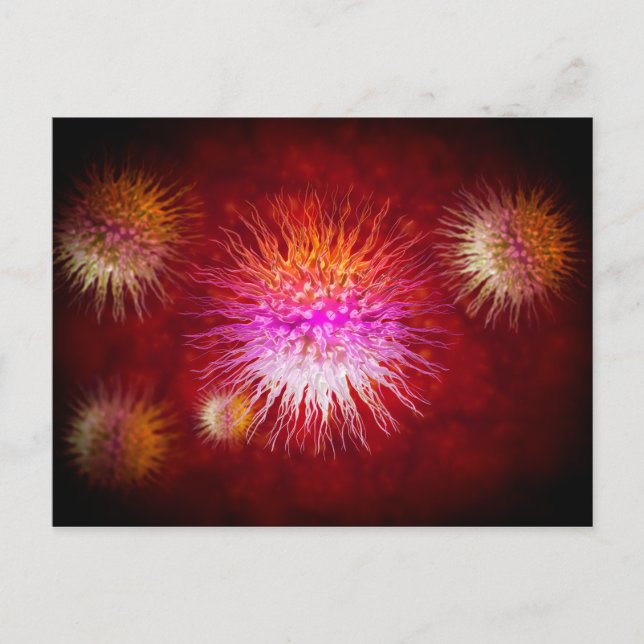 Carte Postale Vue Microscopique Des Dendrimers 1 (Devant)