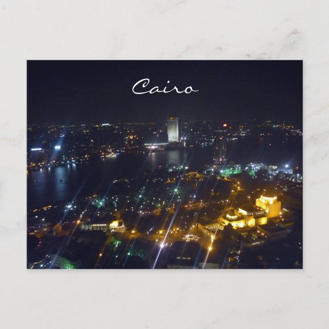 Carte Postale vue nuit caire (Devant)